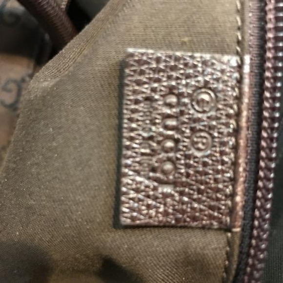 Gucci Large Duffle GG Plus Brown Canvas & Leather Weekend/Travel Bag - Picture 4 of 8